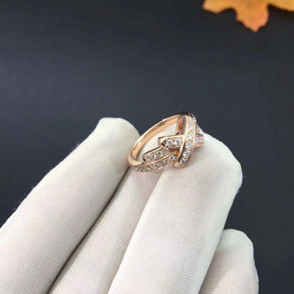 [Novalux]JEUX DE RING ROSE GOLD DIAMOND