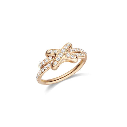 [Novalux]JEUX DE RING ROSE GOLD DIAMOND