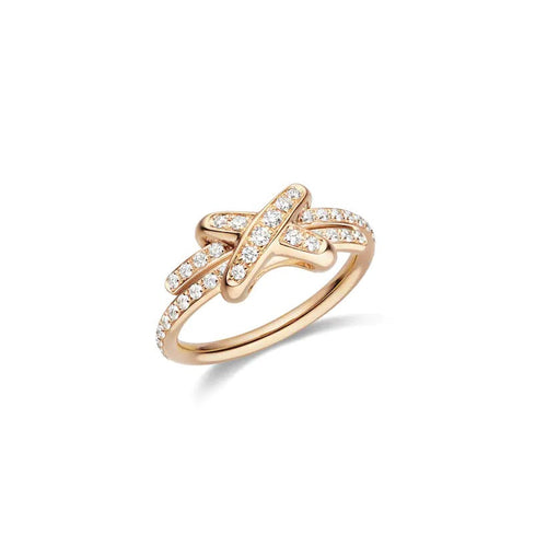 [Novalux]JEUX DE RING ROSE GOLD DIAMOND