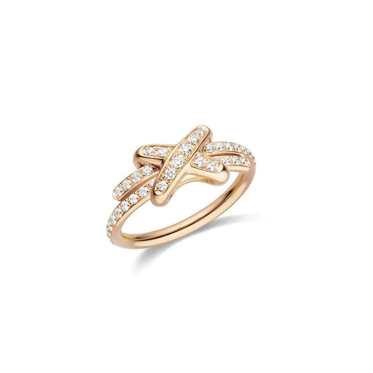 [Novalux]JEUX DE RING ROSE GOLD DIAMOND