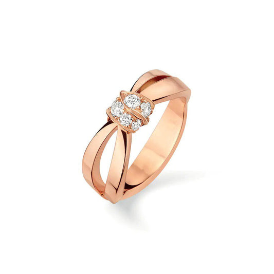 [Novalux]LIENS RING ROSE GOLD DIAMOND