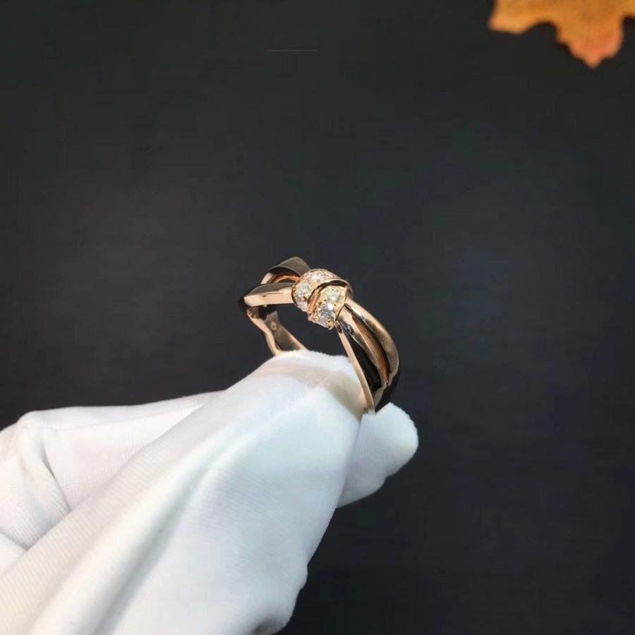 [Novalux]LIENS RING ROSE GOLD DIAMOND