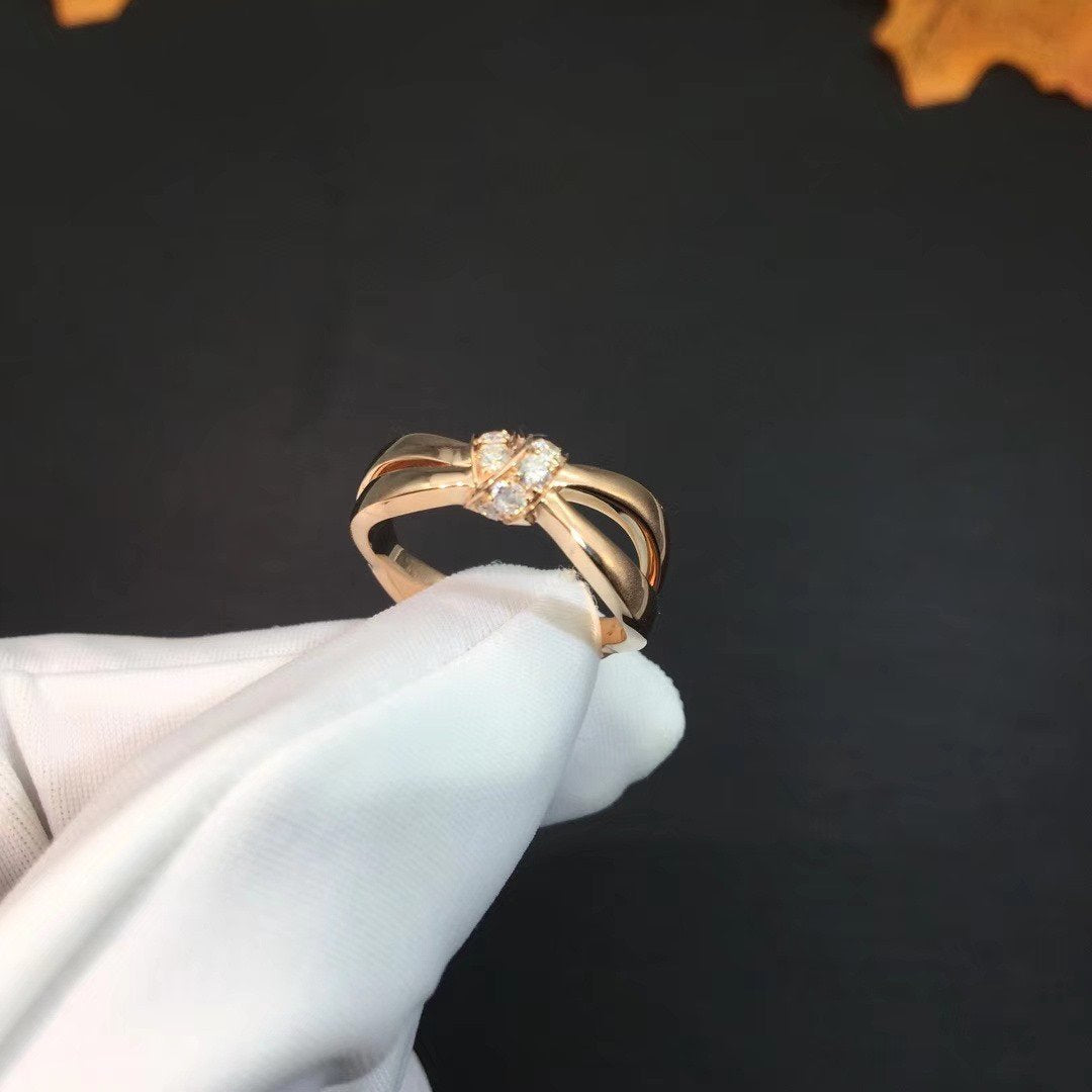 [Novalux]LIENS RING ROSE GOLD DIAMOND