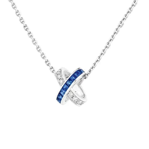 [Novalux]LIENS DIAMOND SILVER NECKLACE