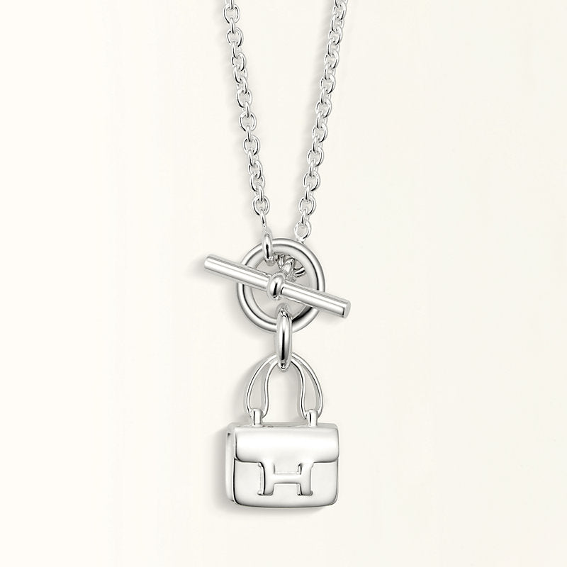 [Novalux]POP H PEDANT SILVER NECKLACE