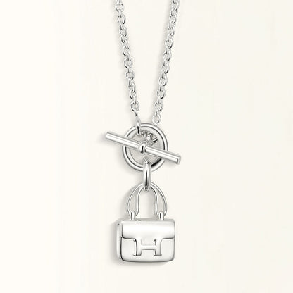 [Novalux]POP H PEDANT SILVER NECKLACE