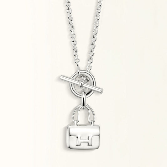[Novalux]POP H PEDANT SILVER NECKLACE