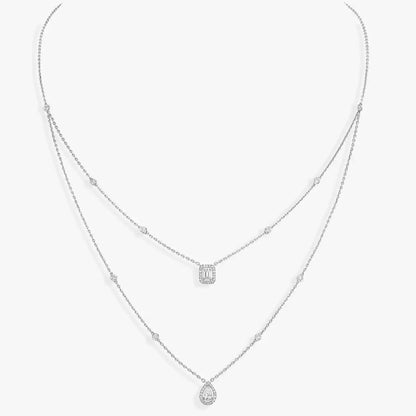 [Novalux]MY TWIN 2-ROW DIAMOND NECKLACE