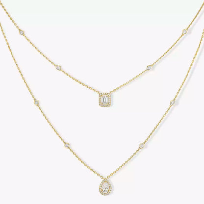 [Novalux]MY TWIN 2-ROW DIAMOND NECKLACE