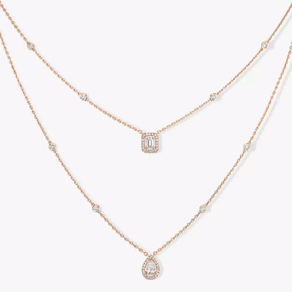 [Novalux]MY TWIN 2-ROW DIAMOND NECKLACE
