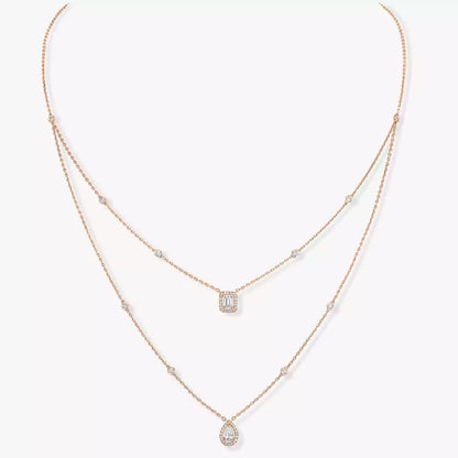 [Novalux]MY TWIN 2-ROW DIAMOND NECKLACE