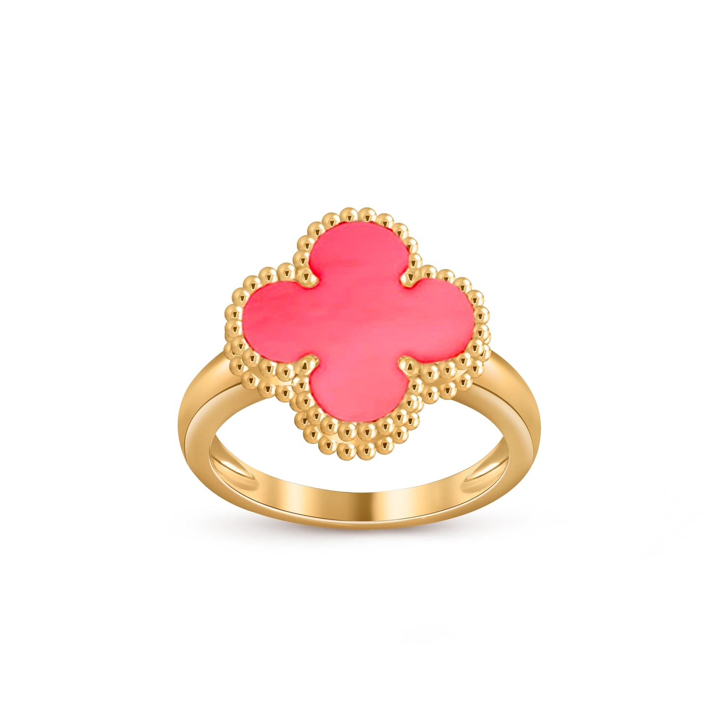 [Novalux]LUCKY CLOVER VINTAGE GOLD RING COLLECTION