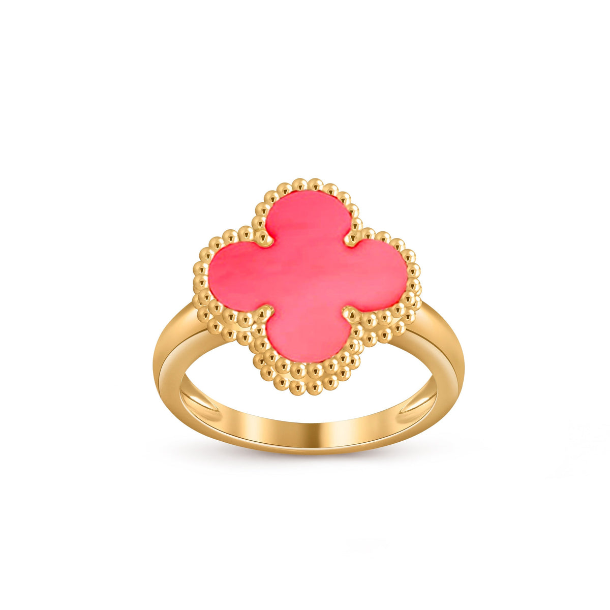 [Novalux]LUCKY CLOVER VINTAGE GOLD RING COLLECTION