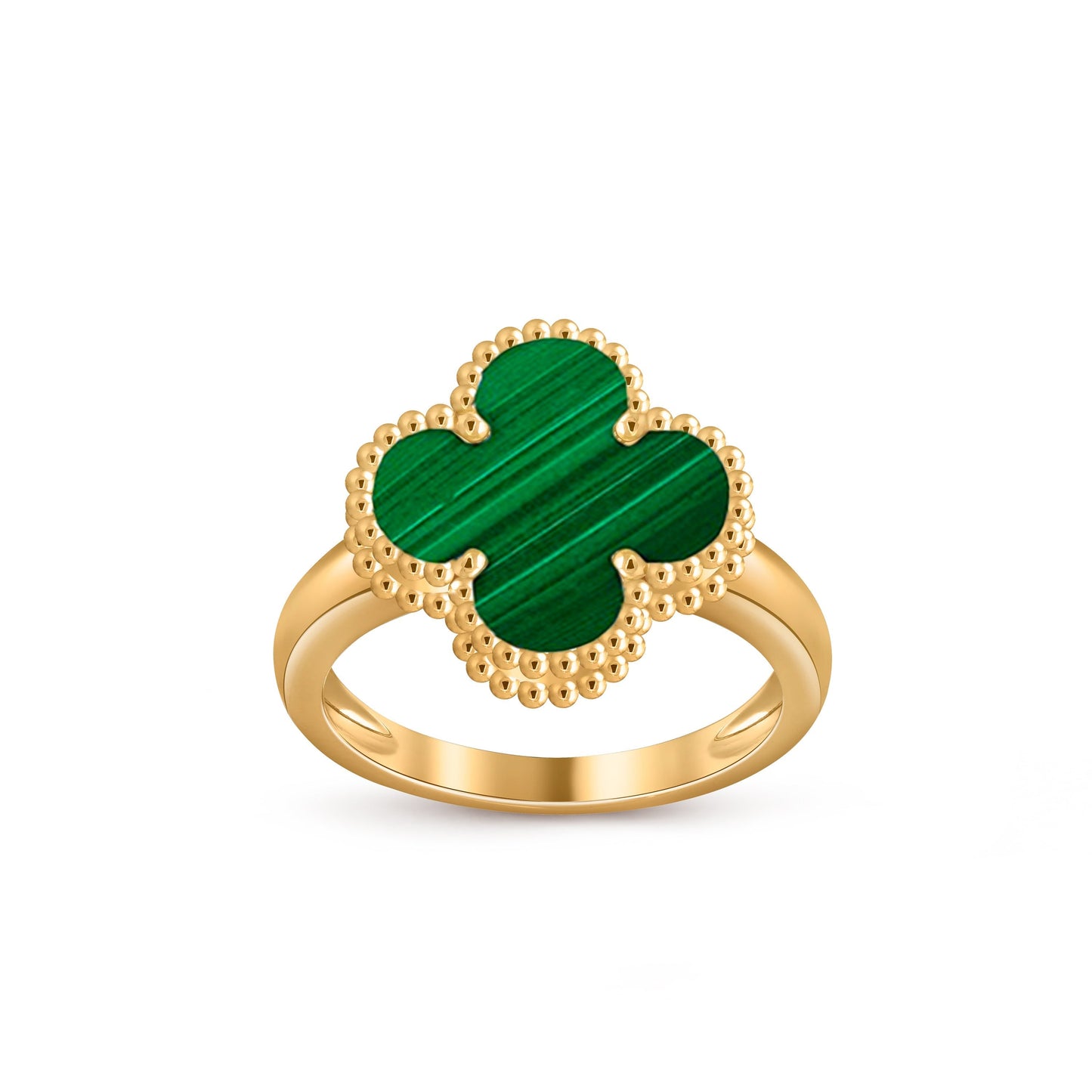 [Novalux]LUCKY CLOVER VINTAGE GOLD RING COLLECTION