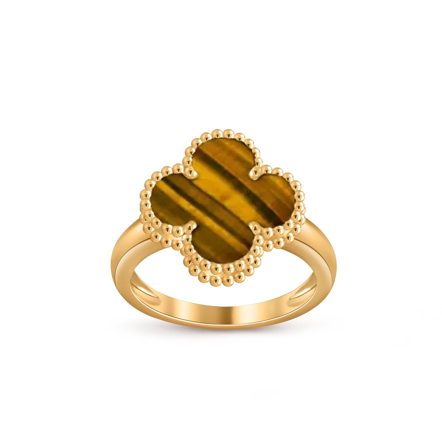 [Novalux]LUCKY CLOVER VINTAGE GOLD RING COLLECTION