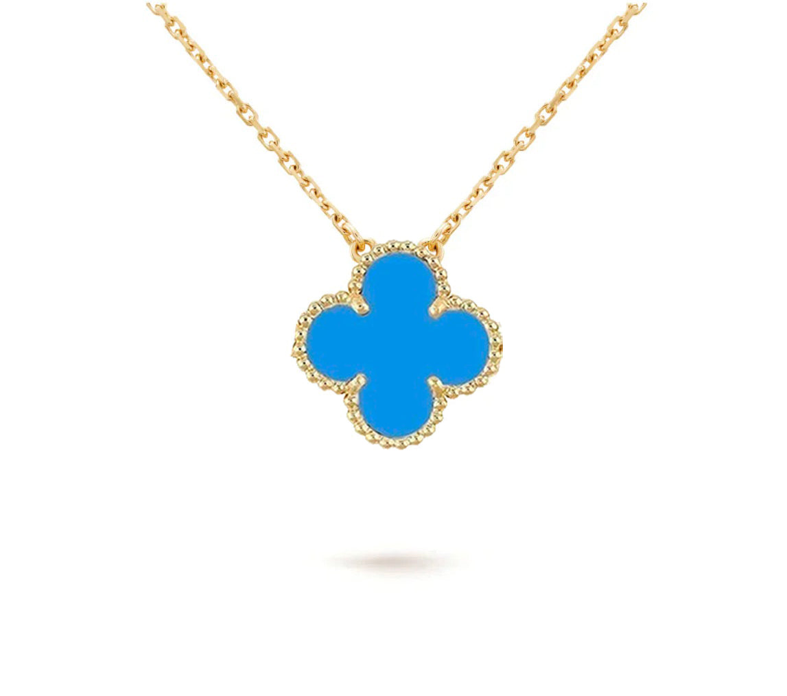 [Novalux]15MM CLOVER FLOWER PENDANT NECKLACE COLLECTION