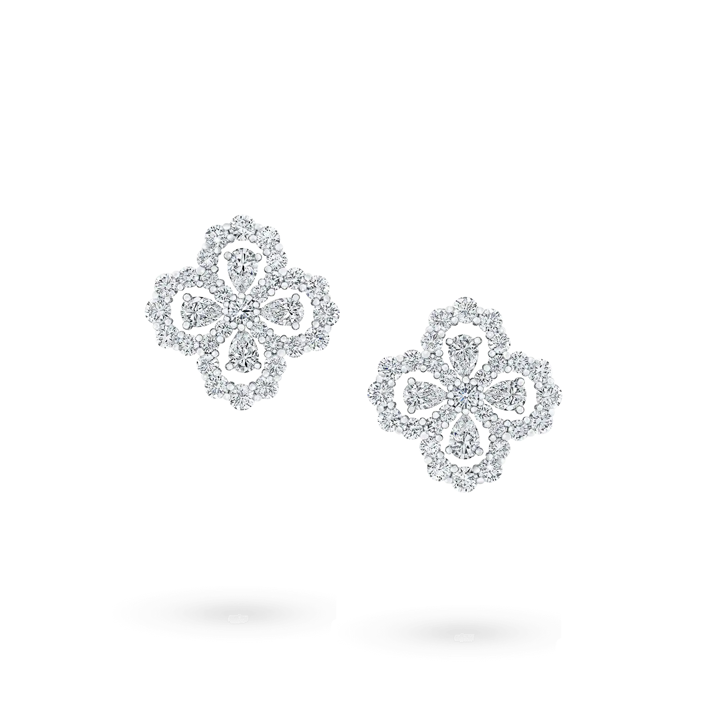 [Novalux]LOOP EARRINGS FULL MOTIF DIAMOND 16MM
