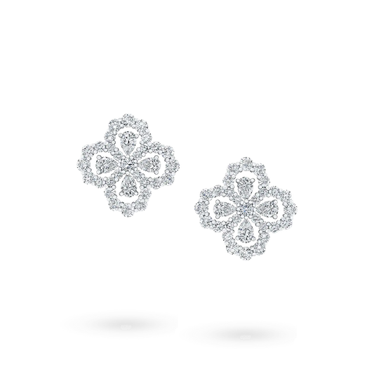 [Novalux]LOOP EARRINGS FULL MOTIF DIAMOND 16MM