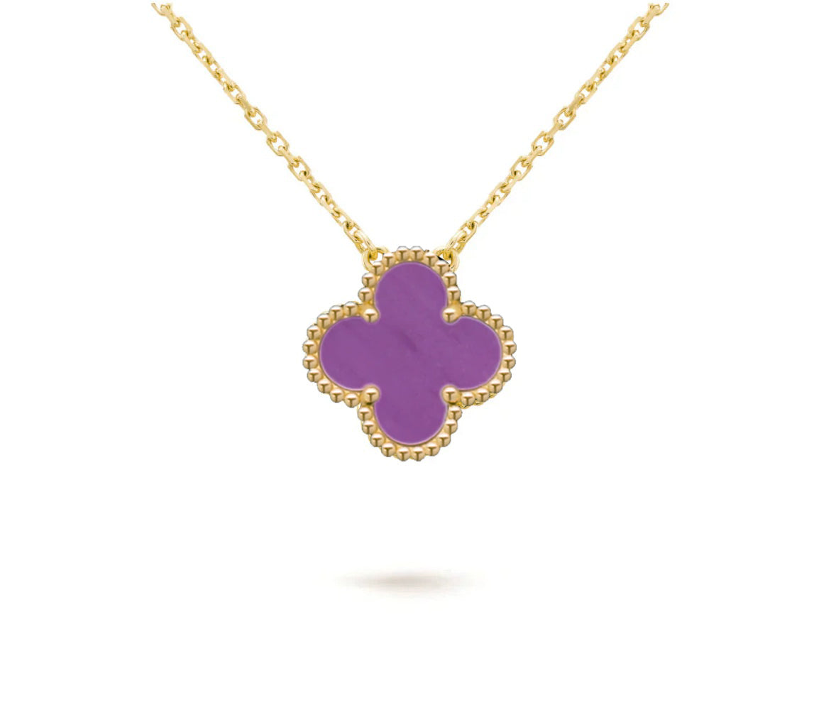 [Novalux]15MM CLOVER FLOWER PENDANT NECKLACE COLLECTION
