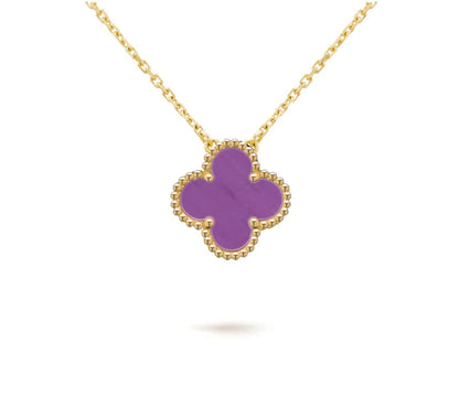 [Novalux]15MM CLOVER FLOWER PENDANT NECKLACE COLLECTION