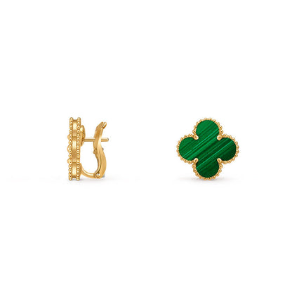 [Novalux]15MM CLOVER FLOWER STUD EARRINGS GOLD COLLECTION