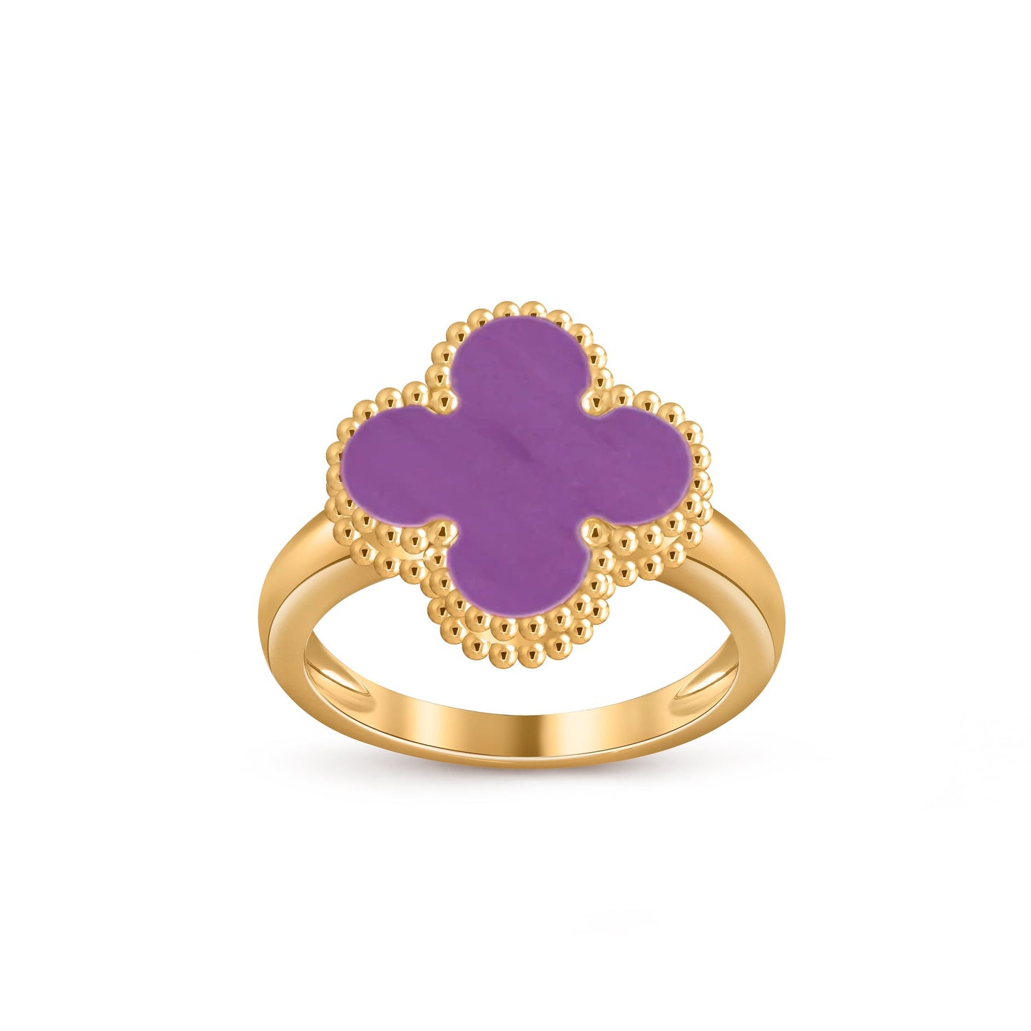 [Novalux]LUCKY CLOVER VINTAGE GOLD RING COLLECTION