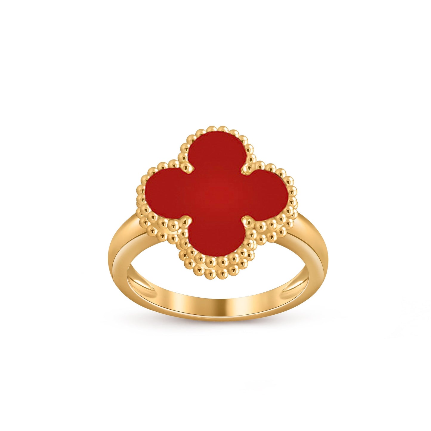 [Novalux]LUCKY CLOVER VINTAGE GOLD RING COLLECTION