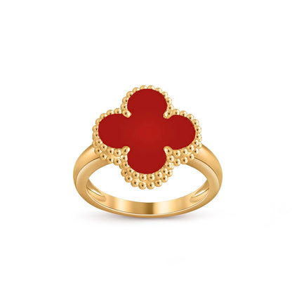 [Novalux]LUCKY CLOVER VINTAGE GOLD RING COLLECTION