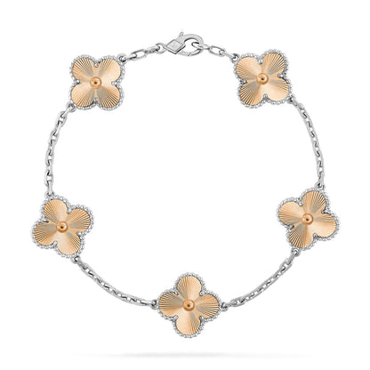 [Novalux]LUCKY CLOVER 5-MOTIF BRACELET - LASER COLLECTION