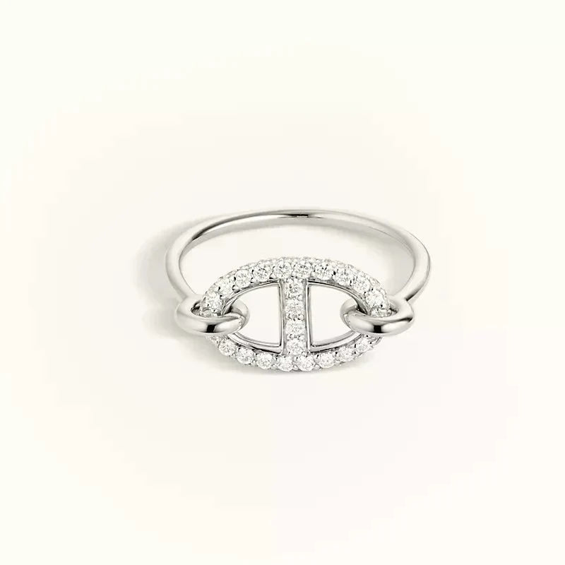 [Novalux]RONDE SMALL SILVER DIAMOND RING