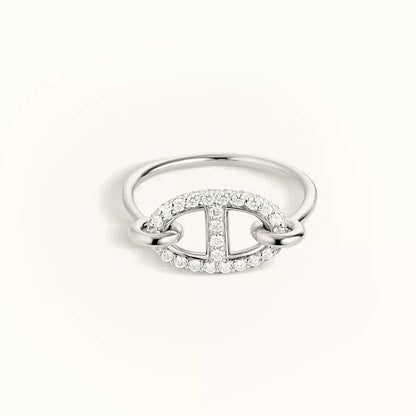 [Novalux]RONDE SMALL SILVER DIAMOND RING