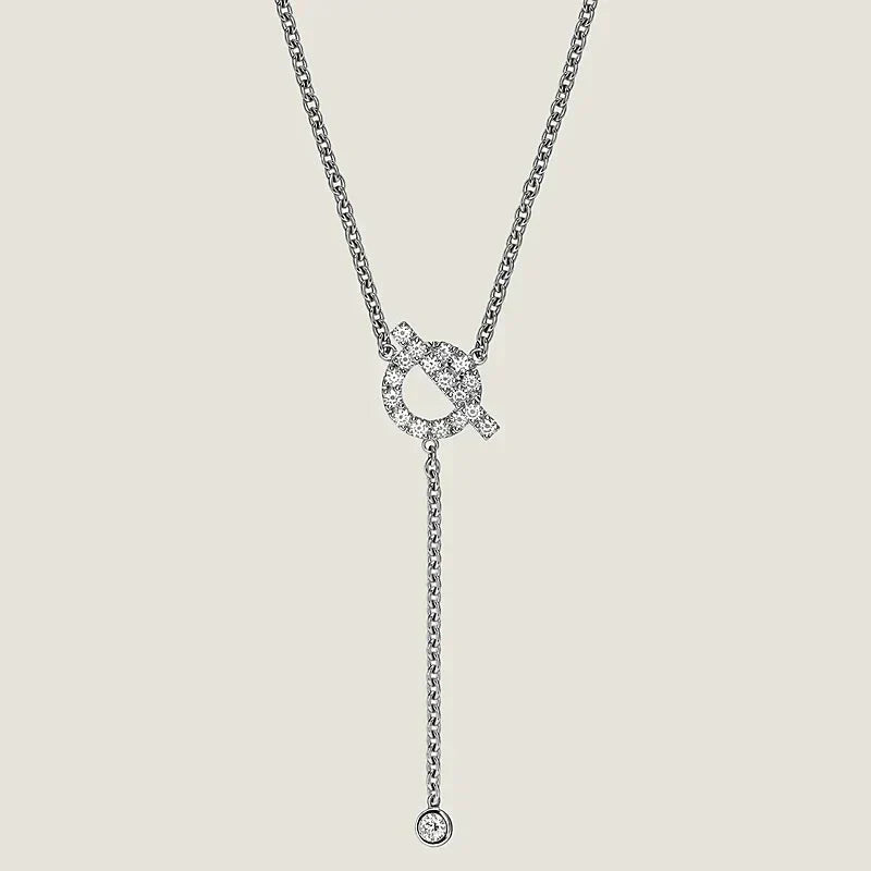 [Novalux]FINESSE SILVER DIAMOND NECKLACE