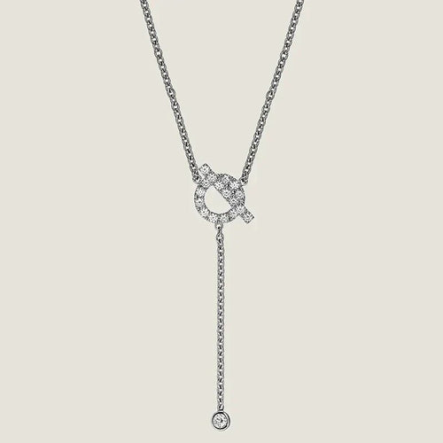[Novalux]FINESSE SILVER DIAMOND NECKLACE