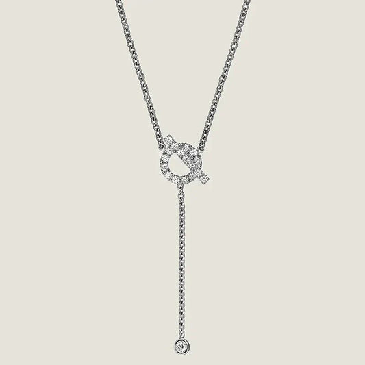 [Novalux]FINESSE SILVER DIAMOND NECKLACE