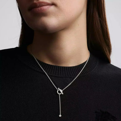 [Novalux]FINESSE SILVER DIAMOND NECKLACE