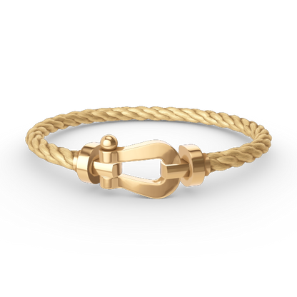 [Novalux]FORCE LARGE HORSESHOE BRACELET - GOLD