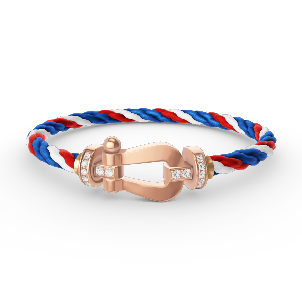 [Novalux]FORCE LARGE HORSESHOE HALF DIAMOND BRACELET - ROSE GOLD