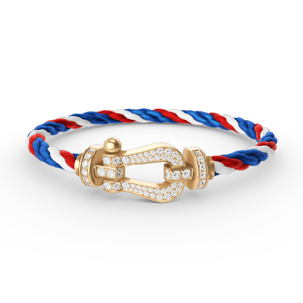 [Novalux]FORCE LARGE HORSESHOE FULL DIAMOND BRACELET - GOLD