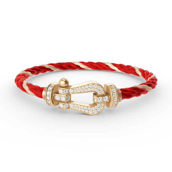 [Novalux]FORCE LARGE HORSESHOE FULL DIAMOND BRACELET - GOLD