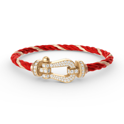 [Novalux]FORCE LARGE HORSESHOE FULL DIAMOND BRACELET - GOLD