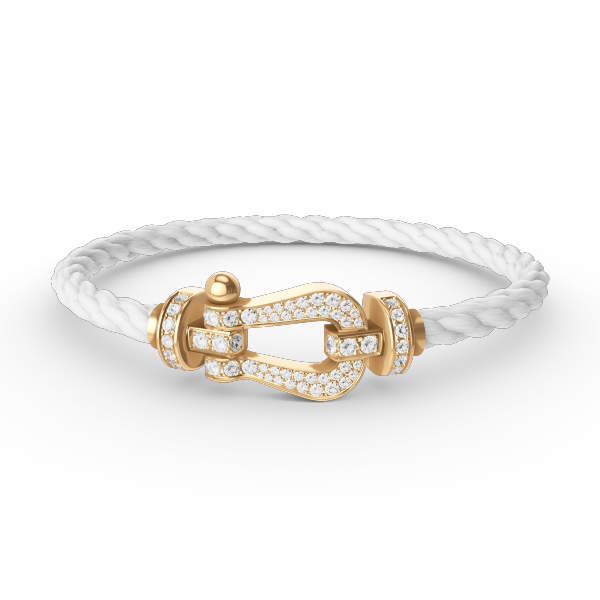 [Novalux]FORCE LARGE HORSESHOE FULL DIAMOND BRACELET - GOLD