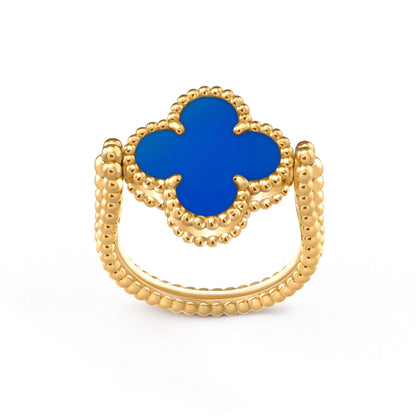[Novalux]LUCKY CLOVER GOLD REVERSIBLE RING
