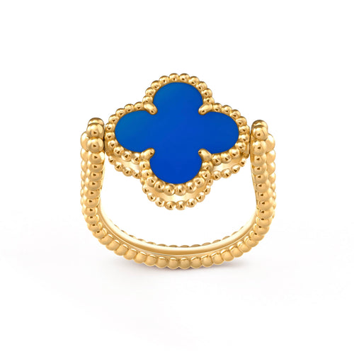 [Novalux]LUCKY CLOVER GOLD REVERSIBLE RING