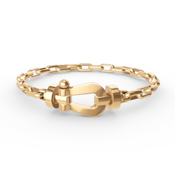 [Novalux]FORCE LARGE HORSESHOE CLASP METAL BRACELET