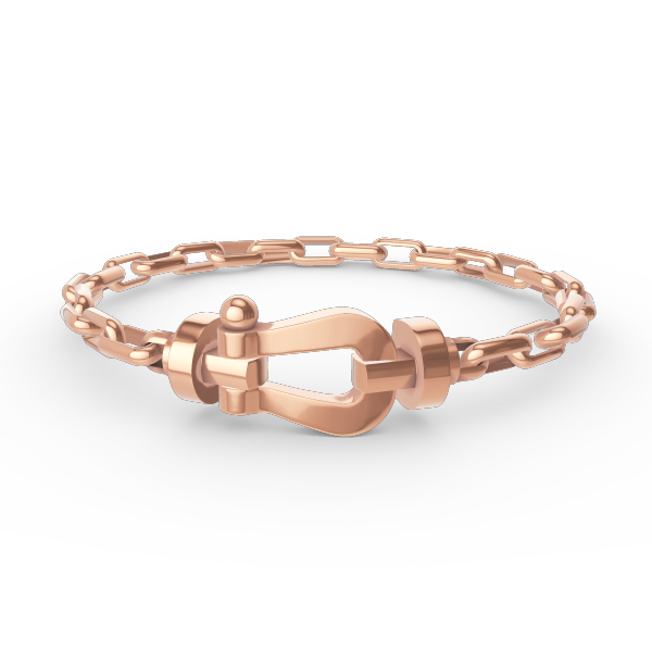 [Novalux]FORCE LARGE HORSESHOE CLASP METAL BRACELET