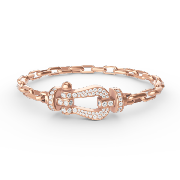 [Novalux]FORCE LARGE HORSESHOE CLASP METAL BRACELET