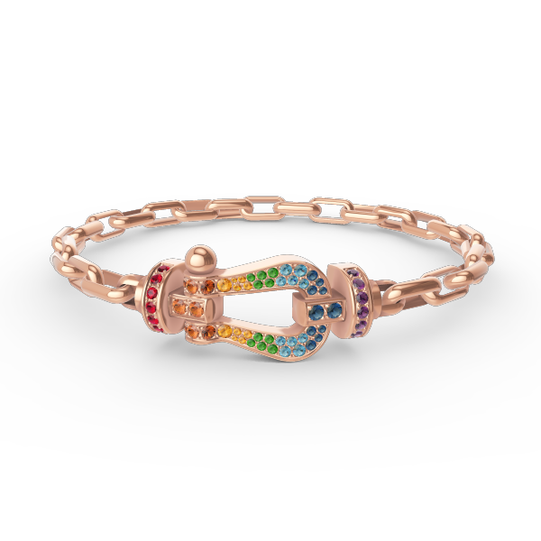 [Novalux]FORCE LARGE HORSESHOE CLASP METAL BRACELET