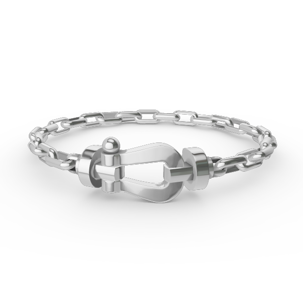 [Novalux]FORCE LARGE HORSESHOE CLASP METAL BRACELET
