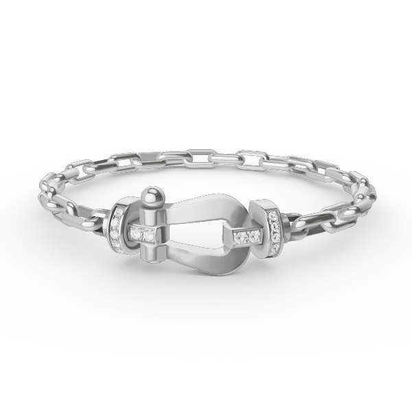 [Novalux]FORCE LARGE HORSESHOE CLASP METAL BRACELET