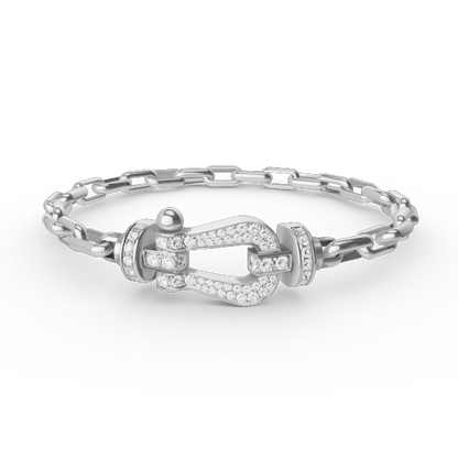 [Novalux]FORCE LARGE HORSESHOE CLASP METAL BRACELET